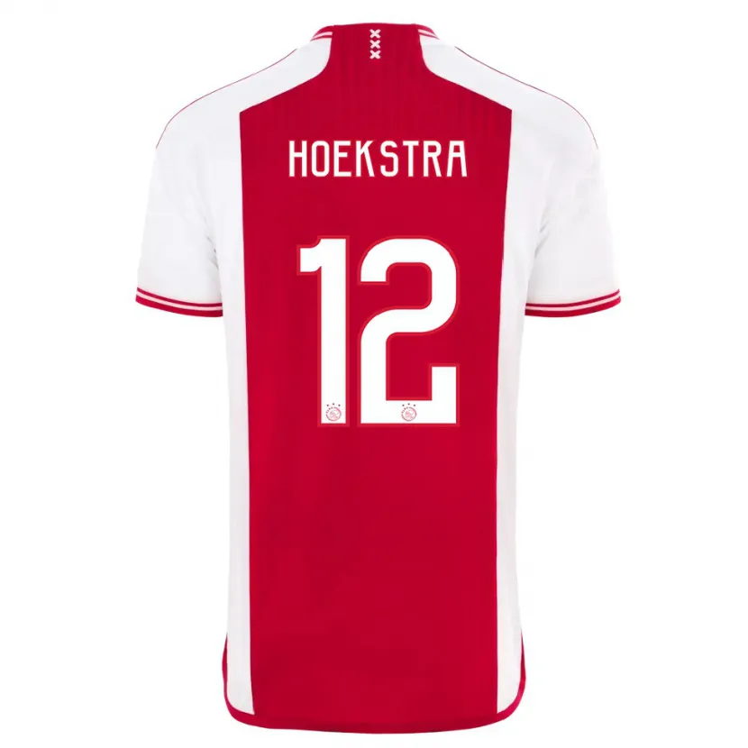 Danxen Mujer Camiseta Isabelle Hoekstra #12 Rojo Blanco 1ª Equipación 2023/24 La Camisa