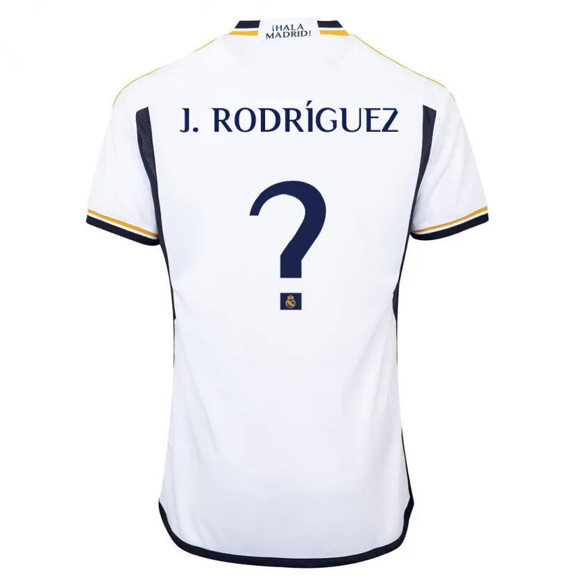 Danxen Mujer Camiseta Juan Rodríguez #0 Blanco 1ª Equipación 2023/24 La Camisa