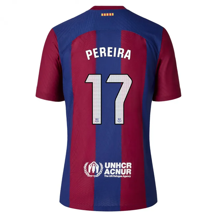 Danxen Mujer Camiseta Andrea Pereira #17 Rojo Azul 1ª Equipación 2023/24 La Camisa