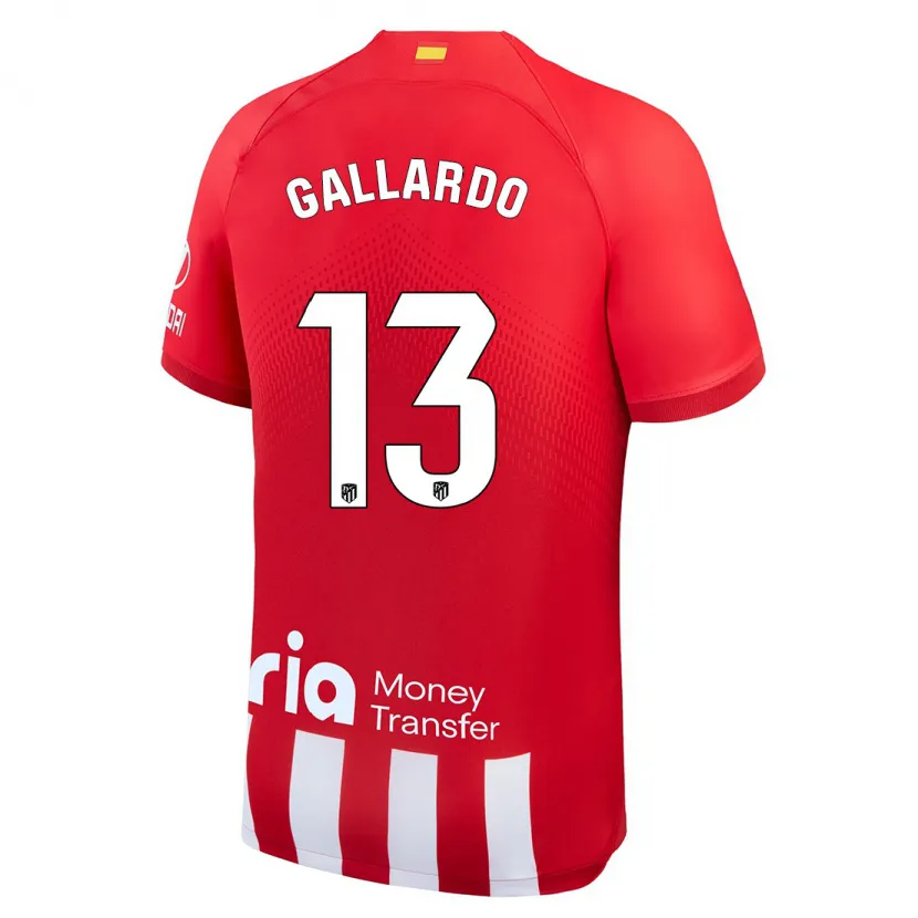 Danxen Mujer Camiseta Lola Gallardo #13 Rojo Blanco 1ª Equipación 2023/24 La Camisa