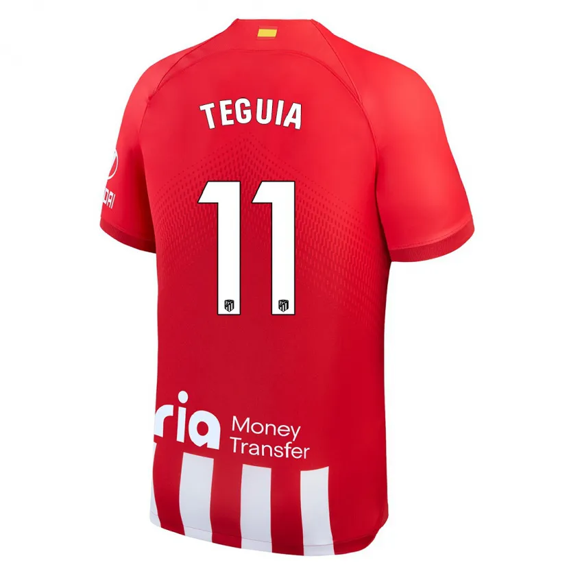 Danxen Mujer Camiseta Cedric Teguia #11 Rojo Blanco 1ª Equipación 2023/24 La Camisa