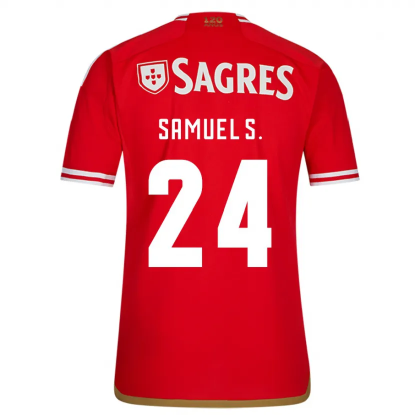 Danxen Mujer Camiseta Samuel Soares #24 Rojo 1ª Equipación 2023/24 La Camisa