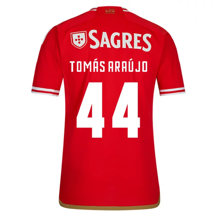 Danxen Mujer Camiseta Tomás Araújo #44 Rojo 1ª Equipación 2023/24 La Camisa