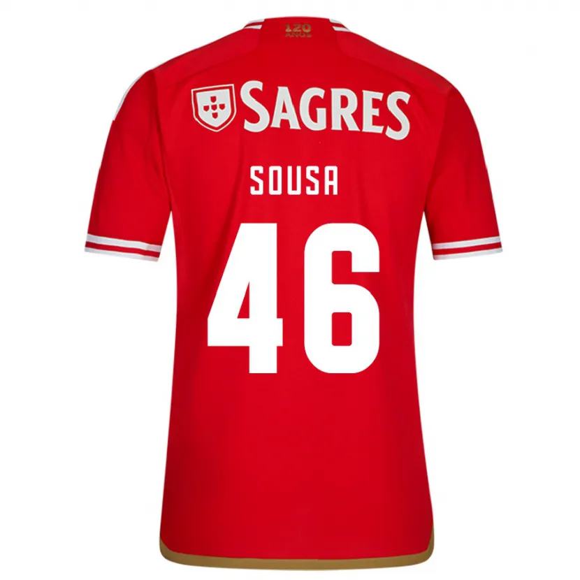 Danxen Mujer Camiseta Gerson Sousa #46 Rojo 1ª Equipación 2023/24 La Camisa