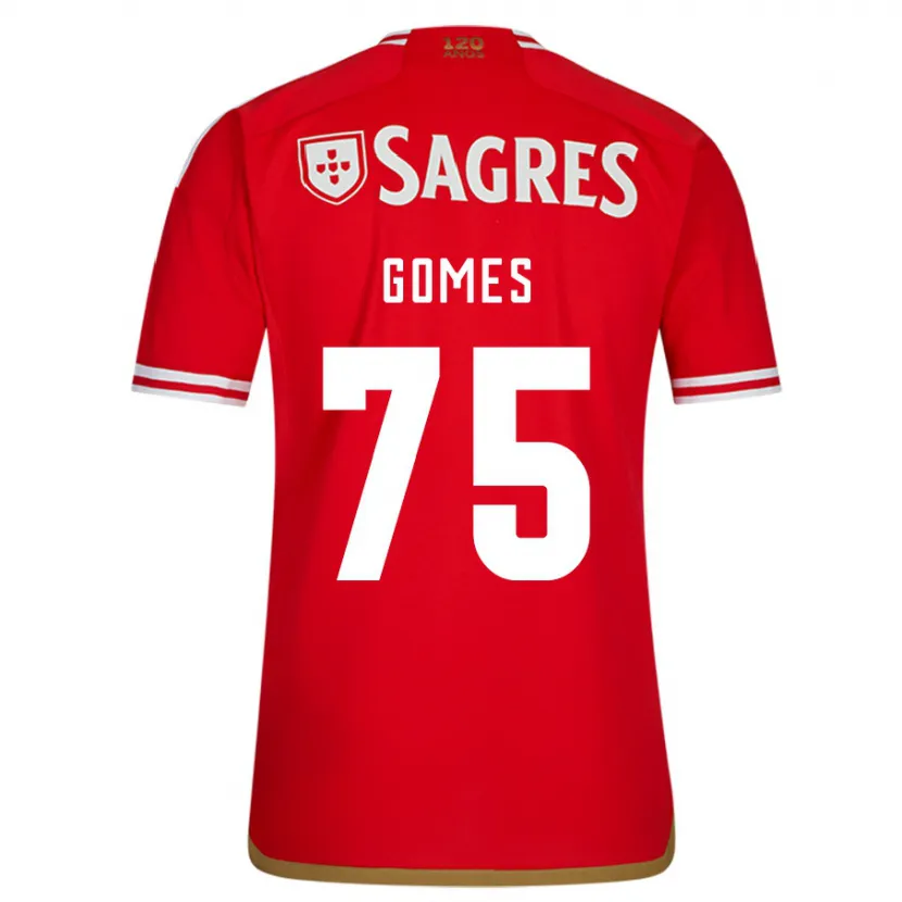 Danxen Mujer Camiseta André Gomes #75 Rojo 1ª Equipación 2023/24 La Camisa