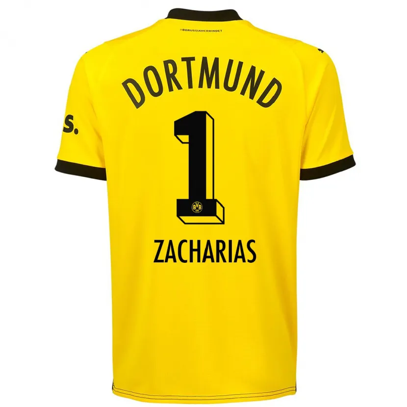 Danxen Mujer Camiseta Marlon Zacharias #1 Amarillo 1ª Equipación 2023/24 La Camisa