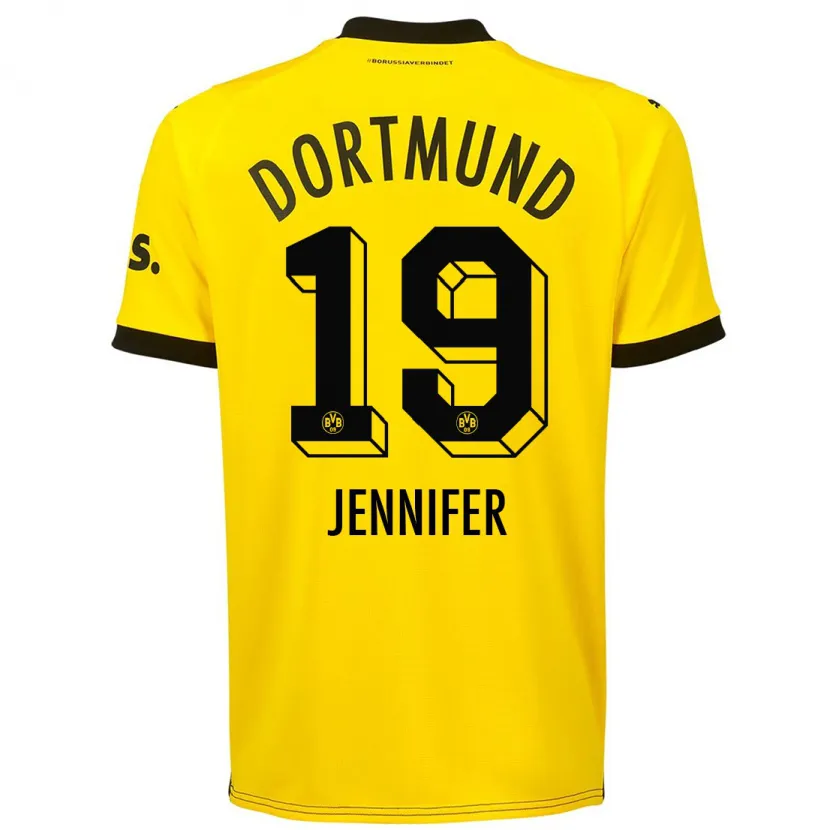 Danxen Mujer Camiseta Gutierrez Bermejo Jennifer #19 Amarillo 1ª Equipación 2023/24 La Camisa