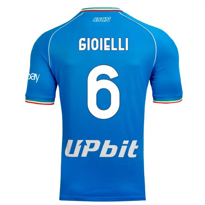 Danxen Mujer Camiseta Francesco Gioielli #6 Cielo Azul 1ª Equipación 2023/24 La Camisa