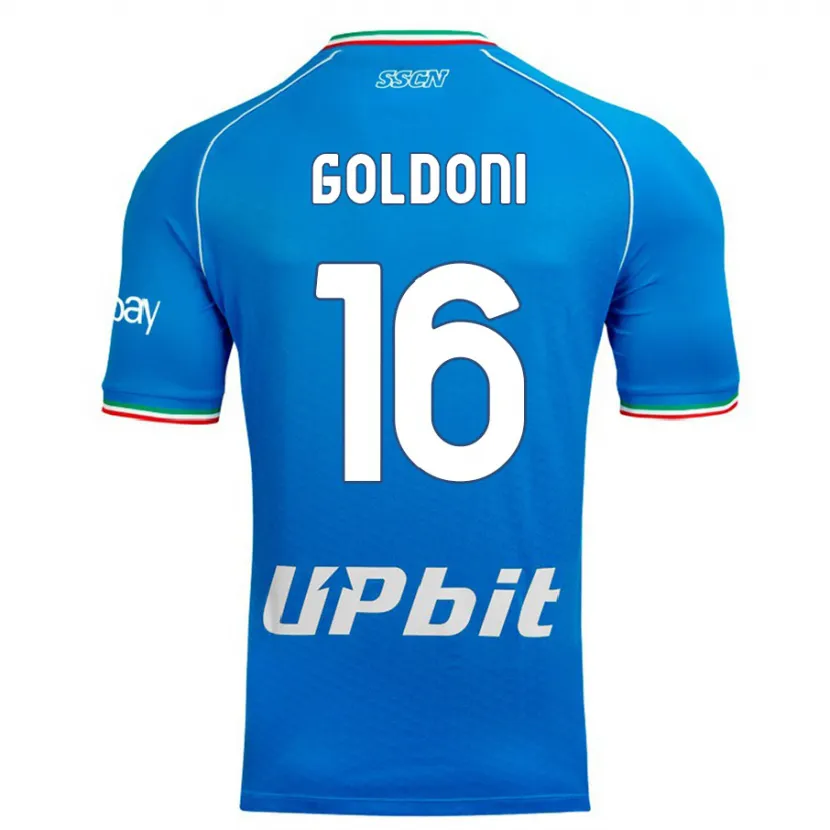 Danxen Mujer Camiseta Eleonora Goldoni #16 Cielo Azul 1ª Equipación 2023/24 La Camisa