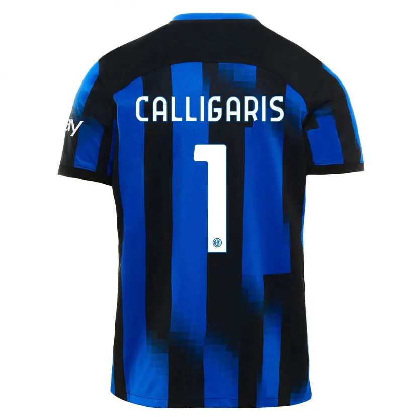 Danxen Mujer Camiseta Alessandro Calligaris #1 Azul Negro 1ª Equipación 2023/24 La Camisa