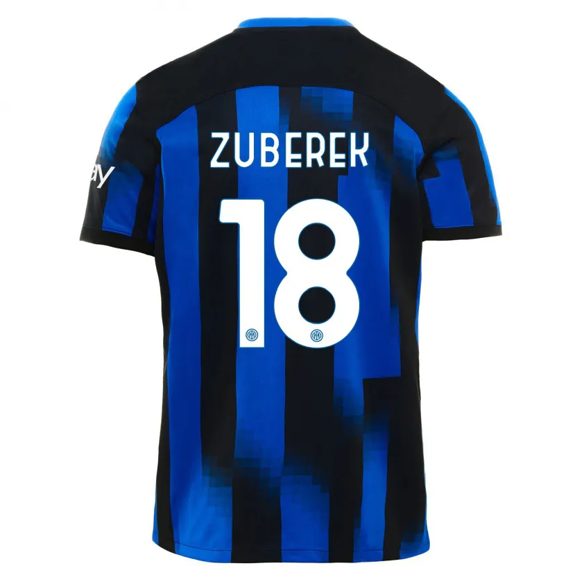 Danxen Mujer Camiseta Jan Zuberek #18 Azul Negro 1ª Equipación 2023/24 La Camisa