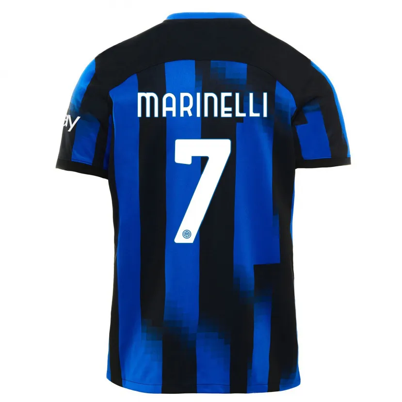 Danxen Mujer Camiseta Gloria Marinelli #7 Azul Negro 1ª Equipación 2023/24 La Camisa