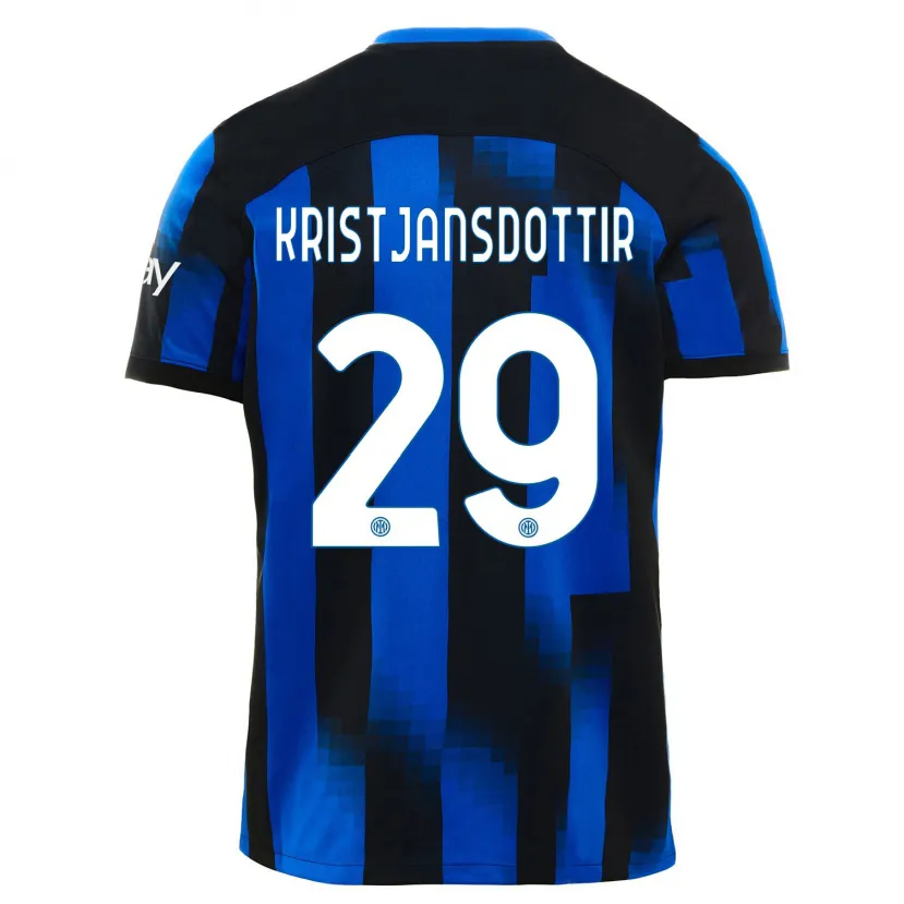 Danxen Mujer Camiseta Anna Bjork Kristjansdottir #29 Azul Negro 1ª Equipación 2023/24 La Camisa