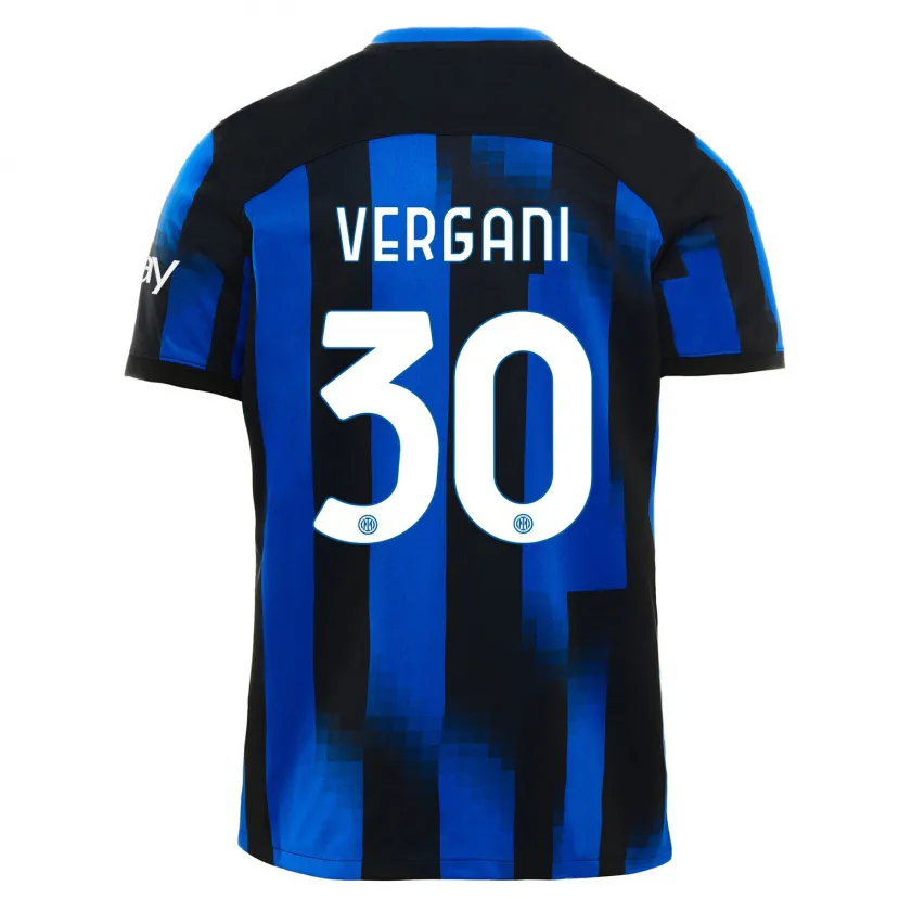 Danxen Mujer Camiseta Bianca Vergani #30 Azul Negro 1ª Equipación 2023/24 La Camisa