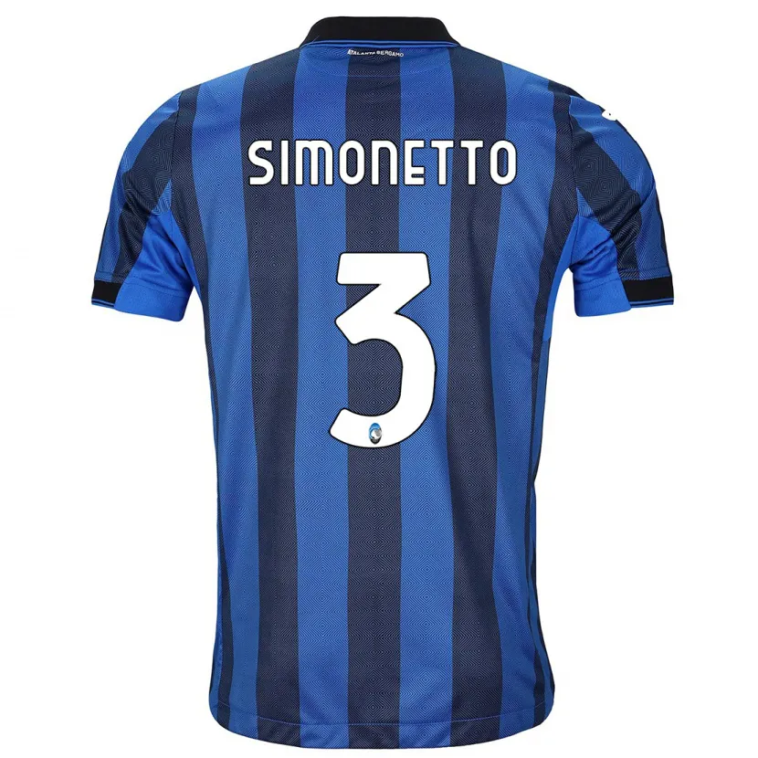 Danxen Mujer Camiseta Federico Simonetto #3 Azul Negro 1ª Equipación 2023/24 La Camisa