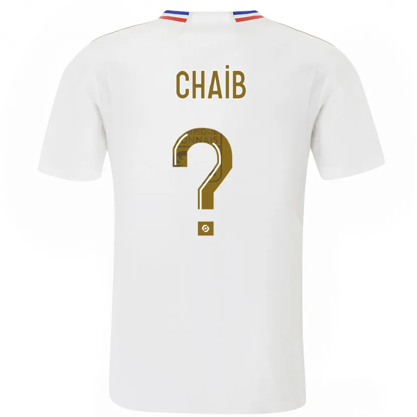 Danxen Mujer Camiseta Yacine Chaib #0 Blanco 1ª Equipación 2023/24 La Camisa