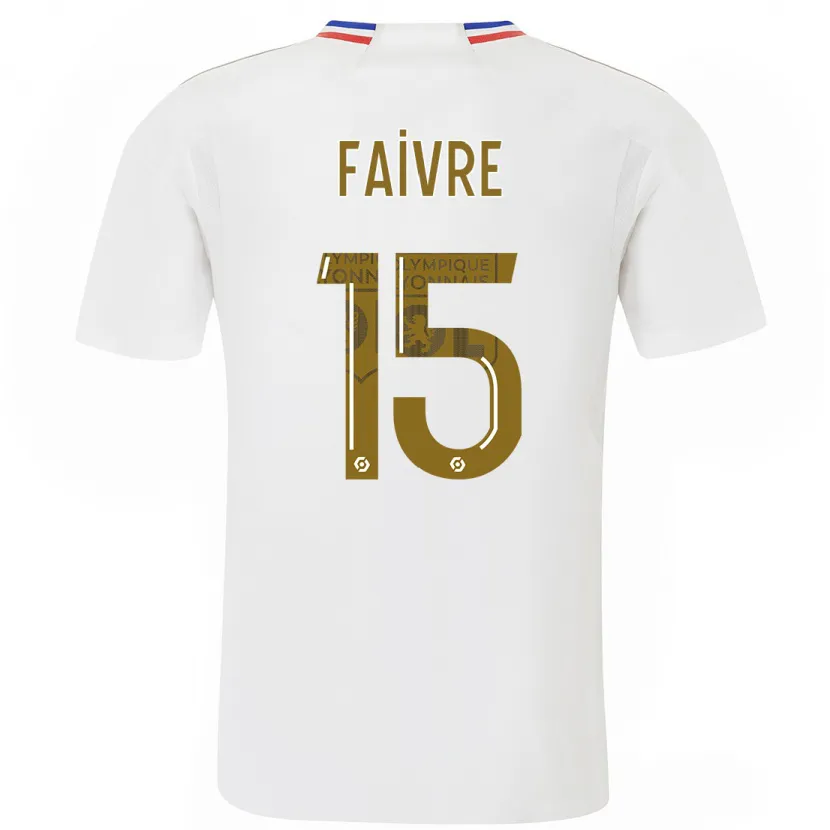 Danxen Mujer Camiseta Romain Faivre #15 Blanco 1ª Equipación 2023/24 La Camisa