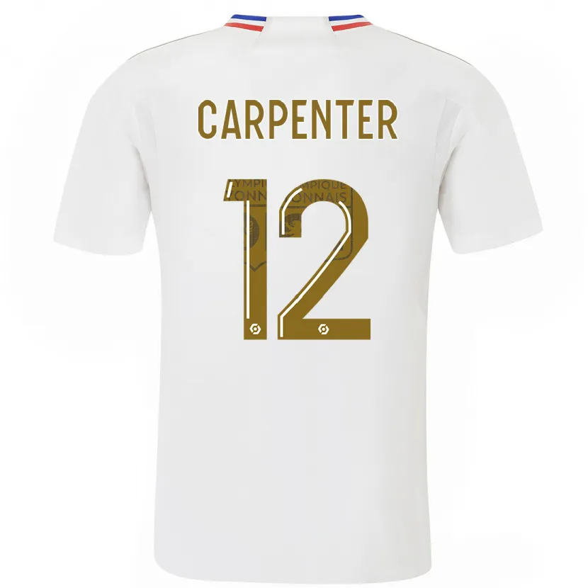 Danxen Mujer Camiseta Ellie Carpenter #12 Blanco 1ª Equipación 2023/24 La Camisa