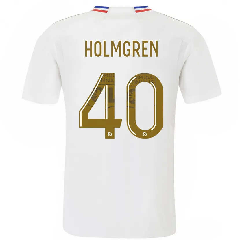 Danxen Mujer Camiseta Emma Holmgren #40 Blanco 1ª Equipación 2023/24 La Camisa