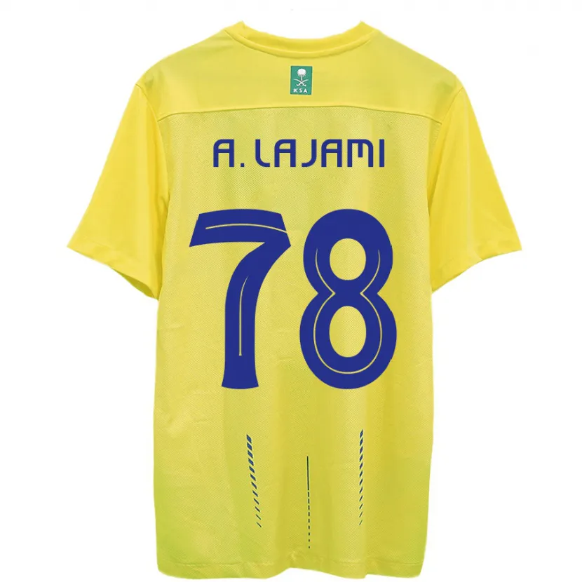 Danxen Mujer Camiseta Ali Lajami #78 Amarillo 1ª Equipación 2023/24 La Camisa