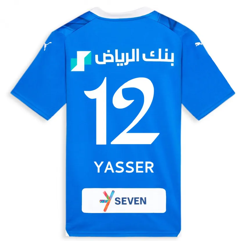 Danxen Mujer Camiseta Yasser Al-Shahrani #12 Azul 1ª Equipación 2023/24 La Camisa