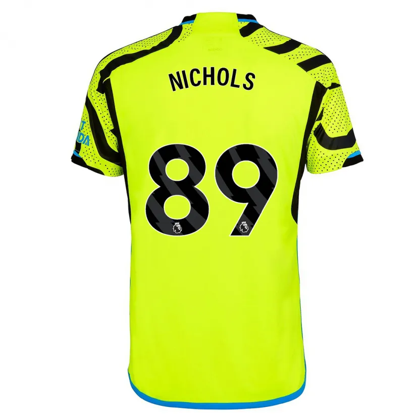 Danxen Mujer Camiseta Josh Nichols #89 Amarillo 2ª Equipación 2023/24 La Camisa