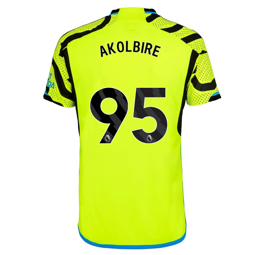 Danxen Mujer Camiseta Bless Akolbire #95 Amarillo 2ª Equipación 2023/24 La Camisa