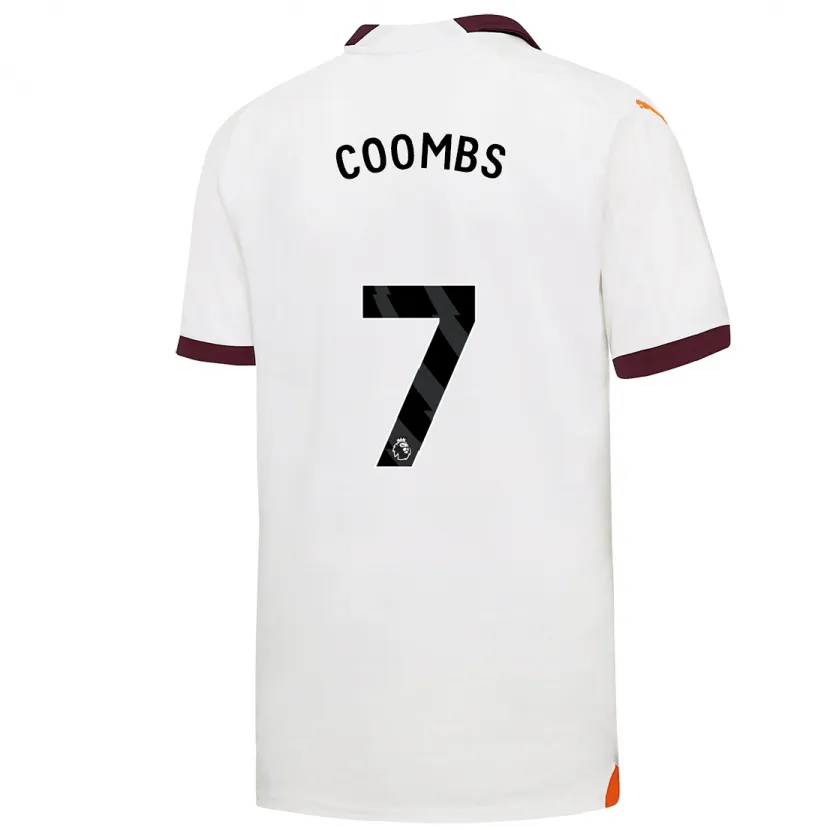 Danxen Mujer Camiseta Laura Coombs #7 Blanco 2ª Equipación 2023/24 La Camisa