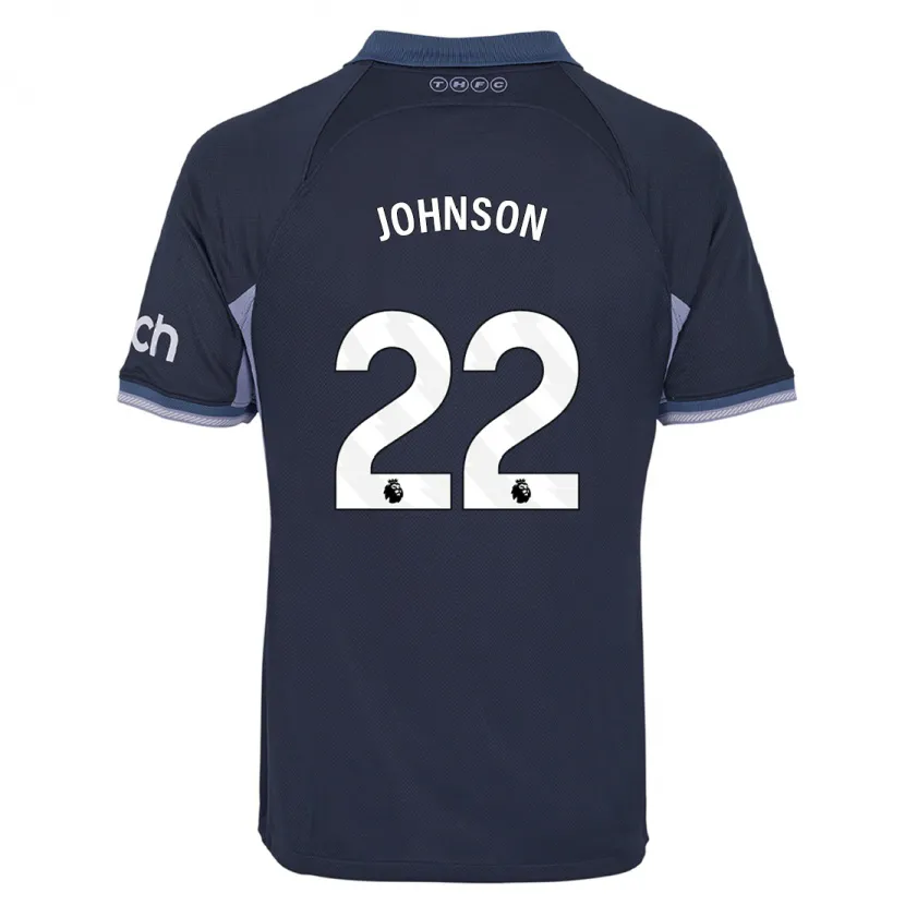 Danxen Mujer Camiseta Brennan Johnson #22 Azul Oscuro 2ª Equipación 2023/24 La Camisa