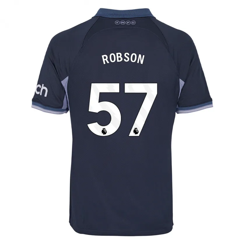 Danxen Mujer Camiseta Max Robson #57 Azul Oscuro 2ª Equipación 2023/24 La Camisa