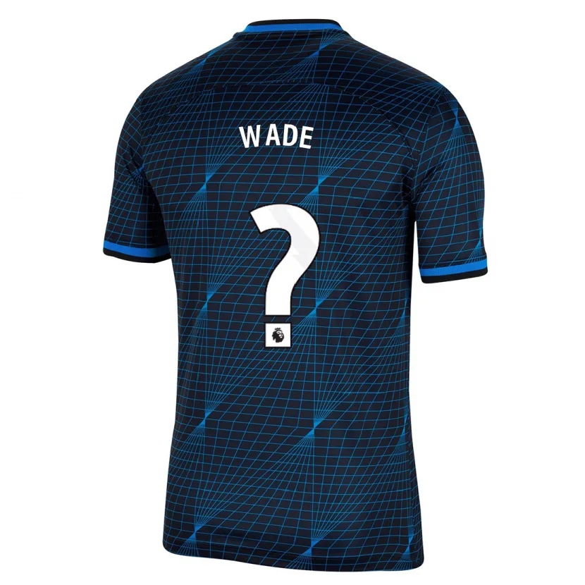 Danxen Mujer Camiseta Shaun Wade #0 Azul Oscuro 2ª Equipación 2023/24 La Camisa