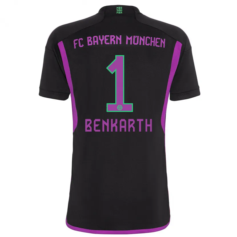 Danxen Mujer Camiseta Laura Benkarth #1 Negro 2ª Equipación 2023/24 La Camisa