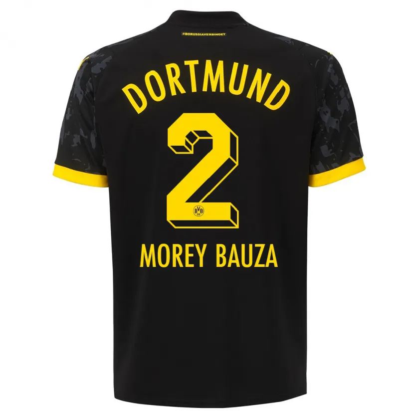 Danxen Mujer Camiseta Mateu Morey Bauzà #2 Negro 2ª Equipación 2023/24 La Camisa