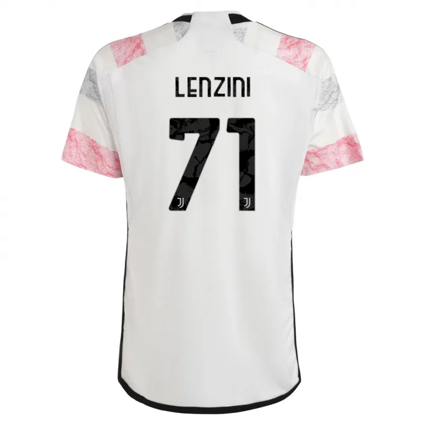 Danxen Mujer Camiseta Martina Lenzini #71 Blanco Rosa 2ª Equipación 2023/24 La Camisa