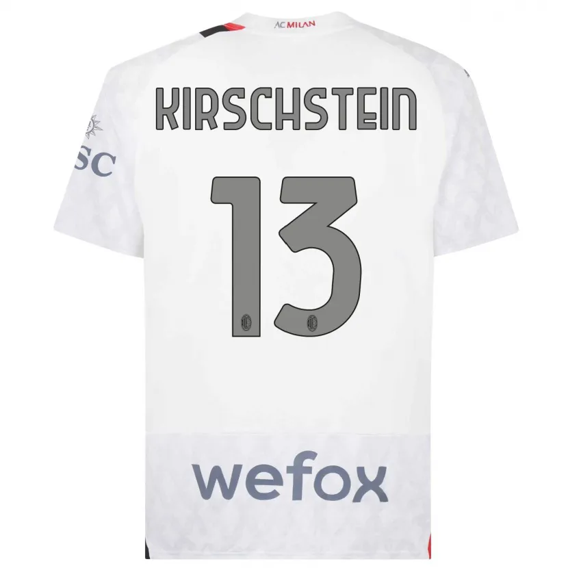 Danxen Mujer Camiseta Merle Kirschstein #13 Blanco 2ª Equipación 2023/24 La Camisa