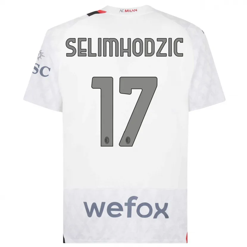 Danxen Mujer Camiseta Noa Selimhodzic #17 Blanco 2ª Equipación 2023/24 La Camisa