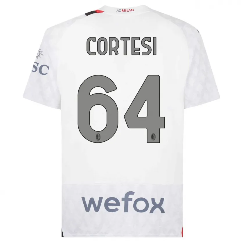 Danxen Mujer Camiseta Selena Cortesi #64 Blanco 2ª Equipación 2023/24 La Camisa