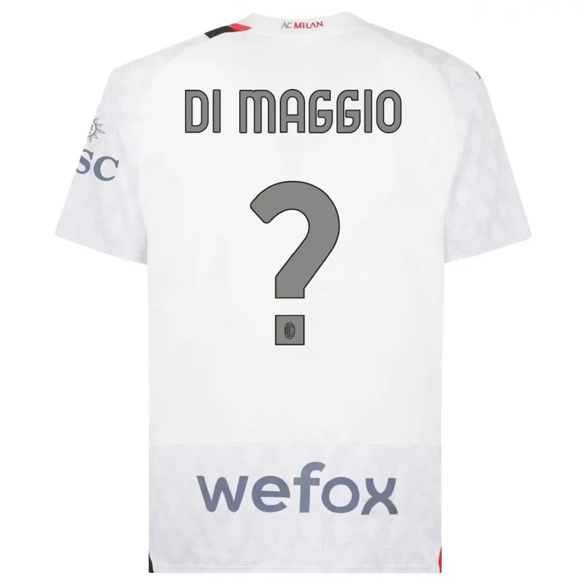 Danxen Mujer Camiseta Simone Di Maggio #0 Blanco 2ª Equipación 2023/24 La Camisa