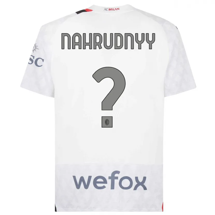 Danxen Mujer Camiseta Vladislav Nahrudnyy #0 Blanco 2ª Equipación 2023/24 La Camisa