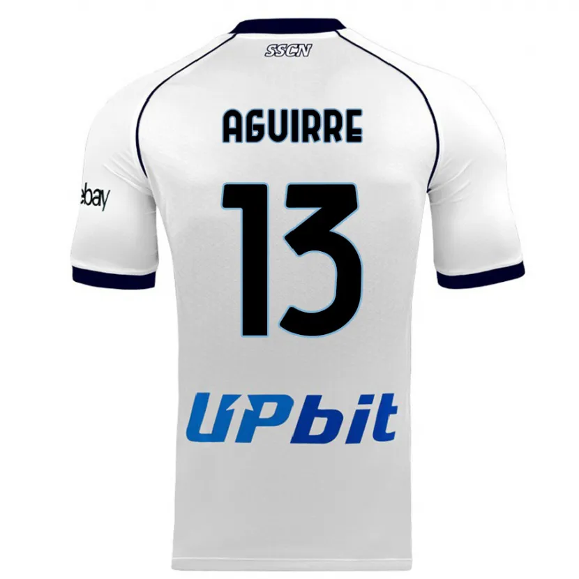 Danxen Mujer Camiseta Yolanda Aguirre #13 Blanco 2ª Equipación 2023/24 La Camisa