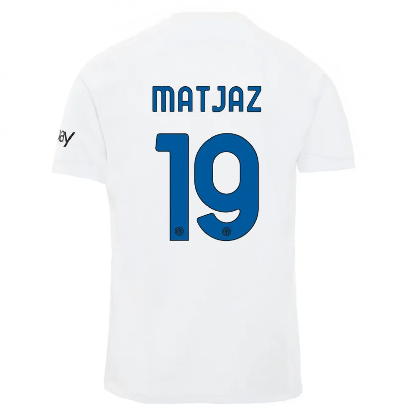 Danxen Mujer Camiseta Samo Matjaz #19 Blanco 2ª Equipación 2023/24 La Camisa