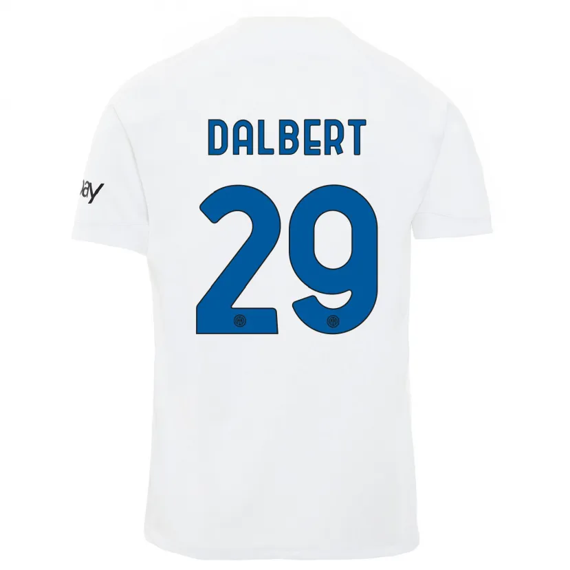 Danxen Mujer Camiseta Dalbert #29 Blanco 2ª Equipación 2023/24 La Camisa