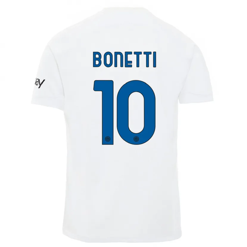 Danxen Mujer Camiseta Tatiana Bonetti #10 Blanco 2ª Equipación 2023/24 La Camisa