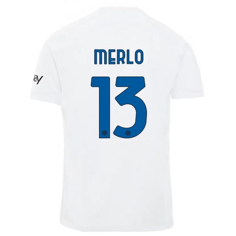 Danxen Mujer Camiseta Beatrice Merlo #13 Blanco 2ª Equipación 2023/24 La Camisa