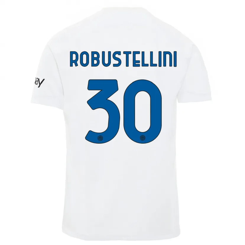 Danxen Mujer Camiseta Chiara Robustellini #30 Blanco 2ª Equipación 2023/24 La Camisa