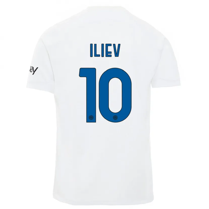 Danxen Mujer Camiseta Nikola Iliev #10 Blanco 2ª Equipación 2023/24 La Camisa