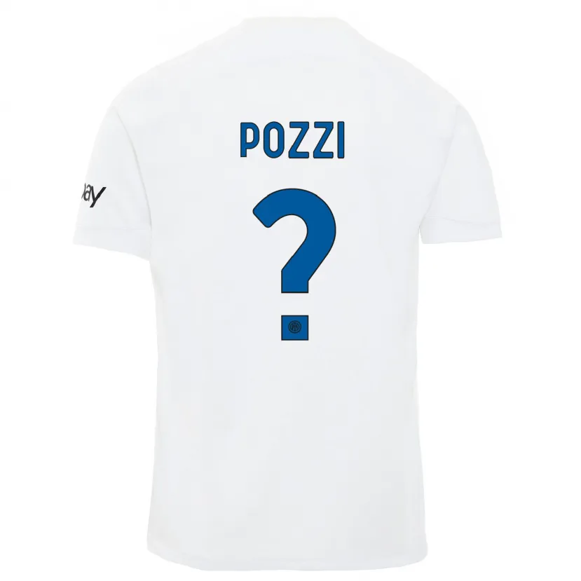 Danxen Mujer Camiseta Andrea Pozzi #0 Blanco 2ª Equipación 2023/24 La Camisa