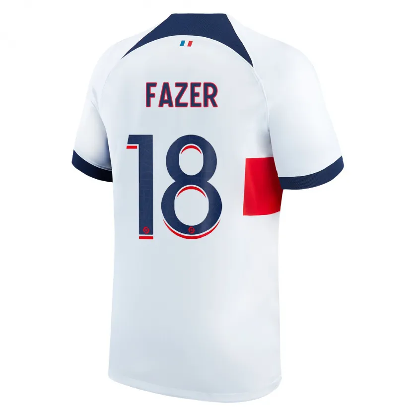 Danxen Mujer Camiseta Laurina Fazer #18 Blanco 2ª Equipación 2023/24 La Camisa