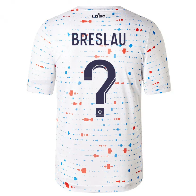 Danxen Mujer Camiseta Jessy Breslau #0 Blanco 2ª Equipación 2023/24 La Camisa