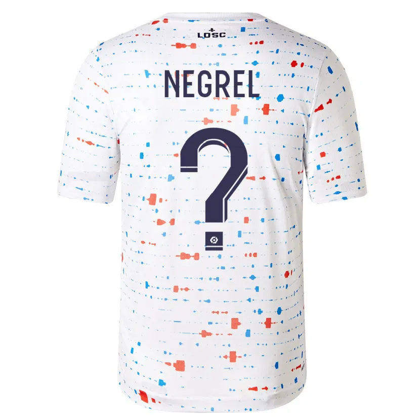 Danxen Mujer Camiseta Tom Negrel #0 Blanco 2ª Equipación 2023/24 La Camisa